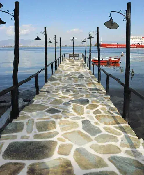 Gneis Pirin 1-3 cm modrožlutá